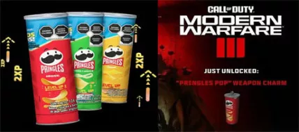 Call of Duty Modern Warfare 3 Pringles Pop Weapon + Charm Quick Pop Calling Card