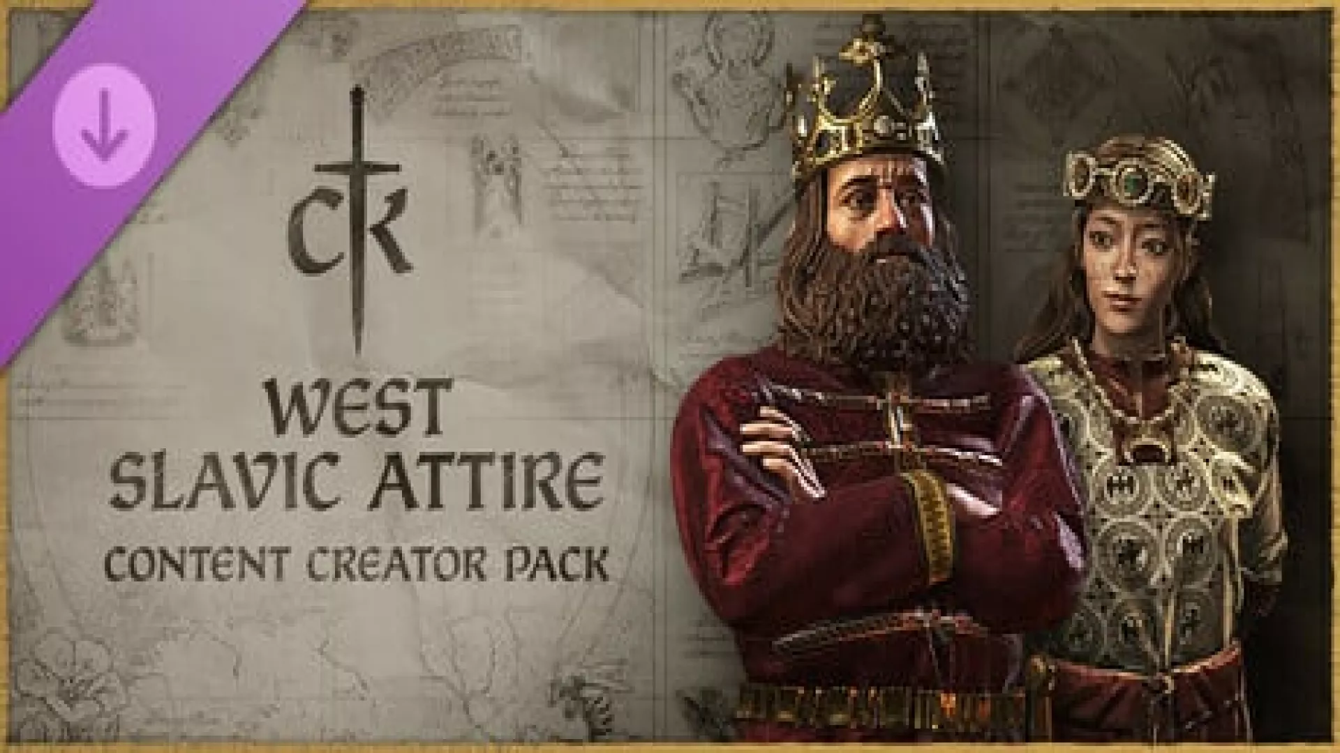 Crusader Kings III Content Creator Pack West Slavic Attire DLC cover