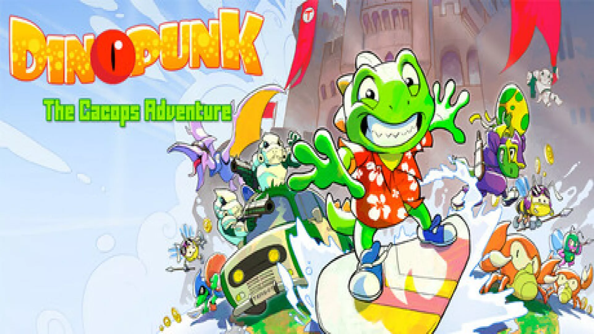 Dinopunk the Cacops adventure cover
