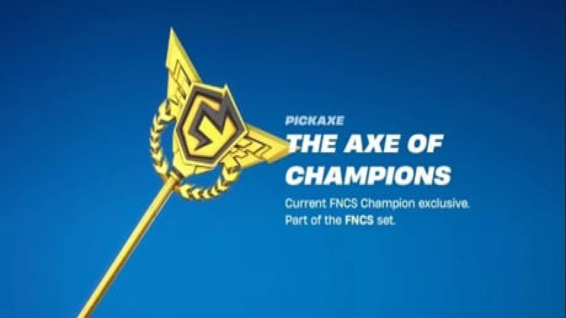 Fortnite The Axe of Champions cover