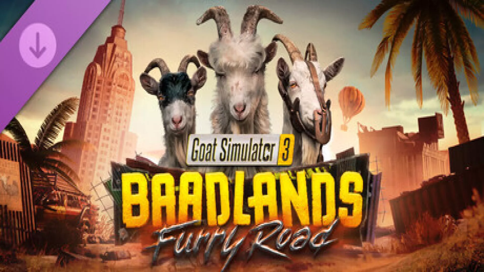 Goat Simulator 3 – Baadlands Furry Road cover