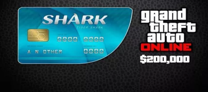 Grand Theft Auto Online $200000 Tiger Shark Cash Card