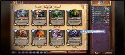 HearthStone Heroes of Warcraft 10 Deck Cards 