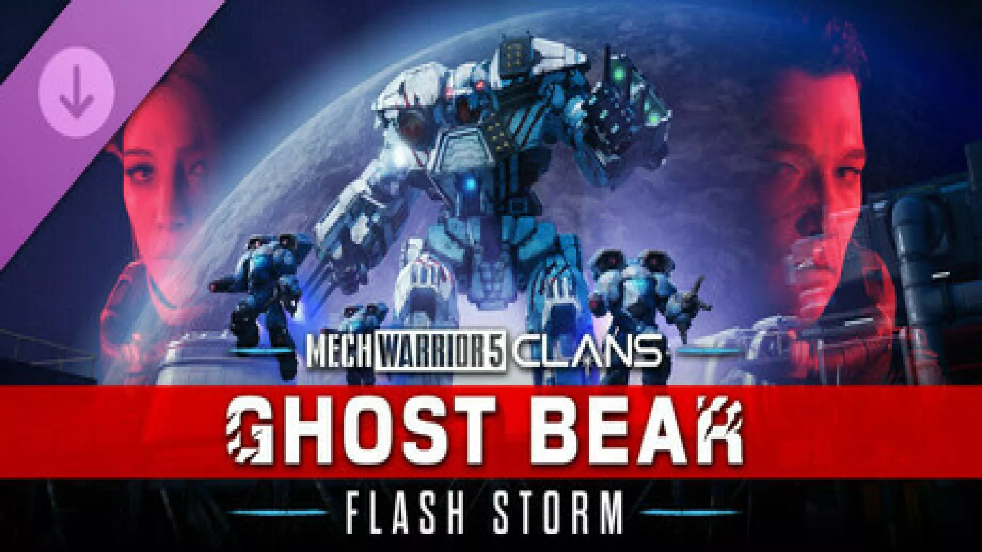 MechWarrior 5 Clans Ghost Bear Flash Storm cover