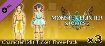 Monster Hunter Stories 2 Wings of Ruin Character Edit Ticket x3 Pack