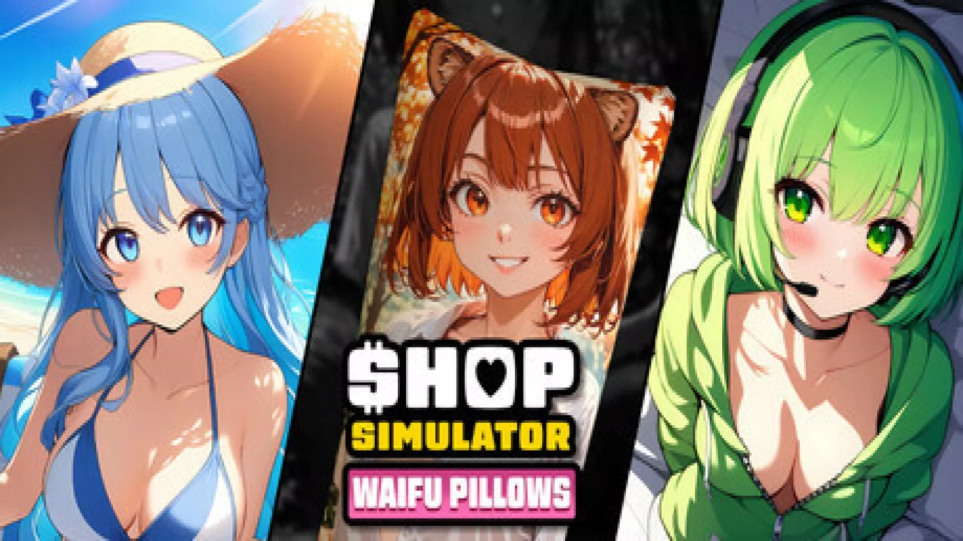 Shop Simulator Waifu Pillows cover