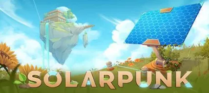 Solarpunk cozy survival craft game