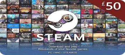 STEAM WALLET 50 GBP