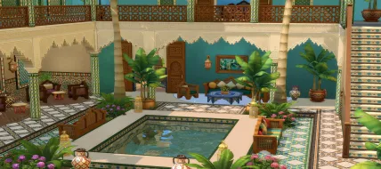 The Sims 4 Courtyard Oasis Kit