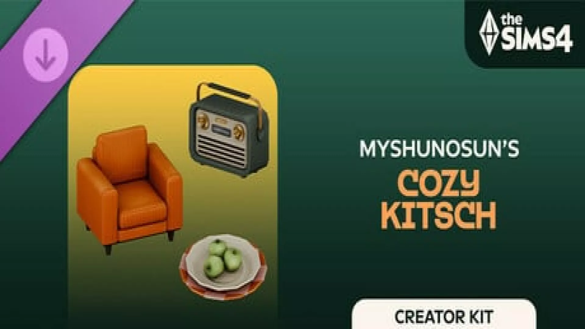 The Sims 4 Cozy Kitsch Kit cover
