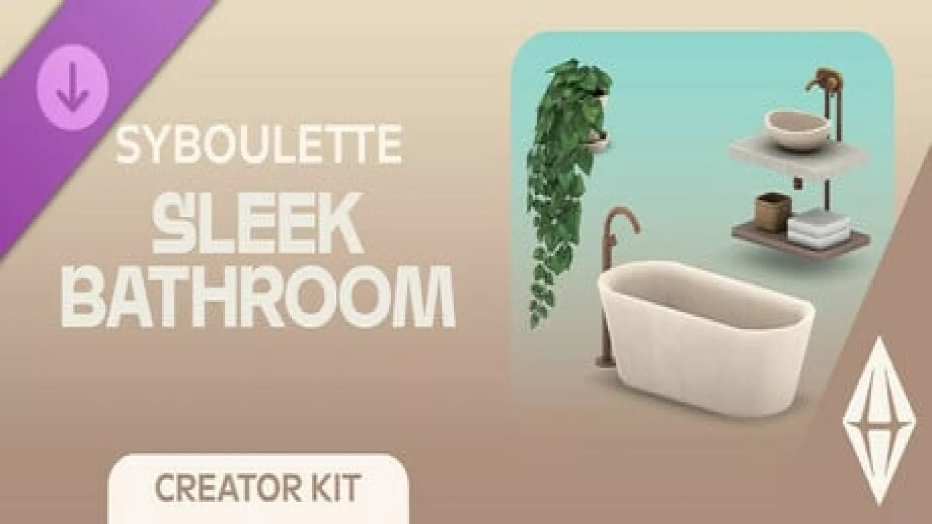 The Sims 4 Sleek Bathroom Kit cover