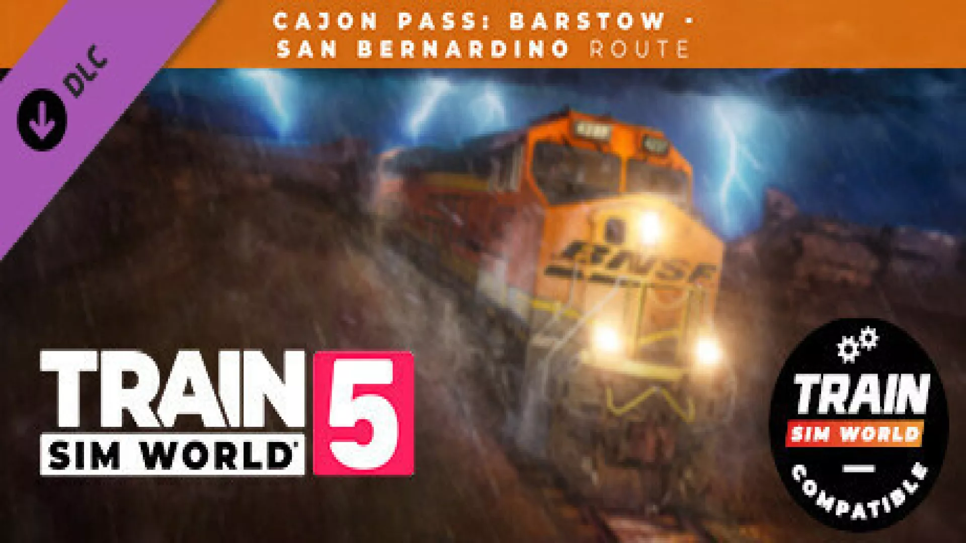 Train Sim World 5 Cajon Pass Barstow San Bernardino Route Add On cover