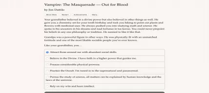 Vampire The Masquerade Out for Blood