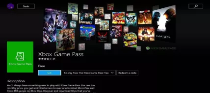 Xbox Game Pass 1 Mes