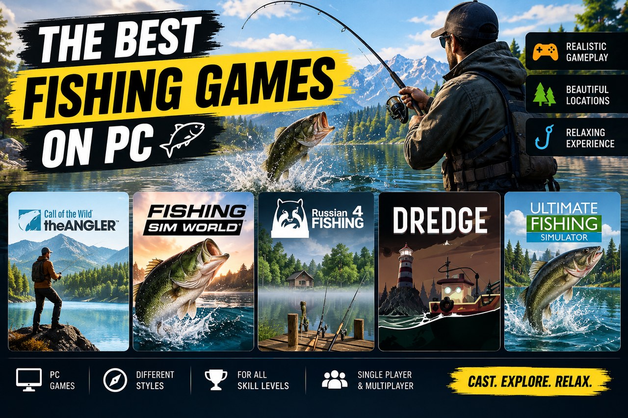 The best fishing games on PC, sorted by what they actually ask of you