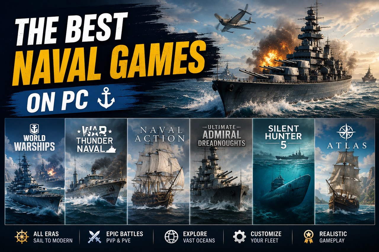 The best naval games on PC, grouped by the ship you actually want to command