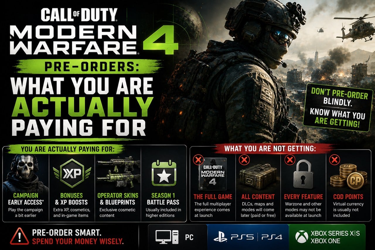 Call of Duty Modern Warfare 4 pre-orders: what you are actually paying for