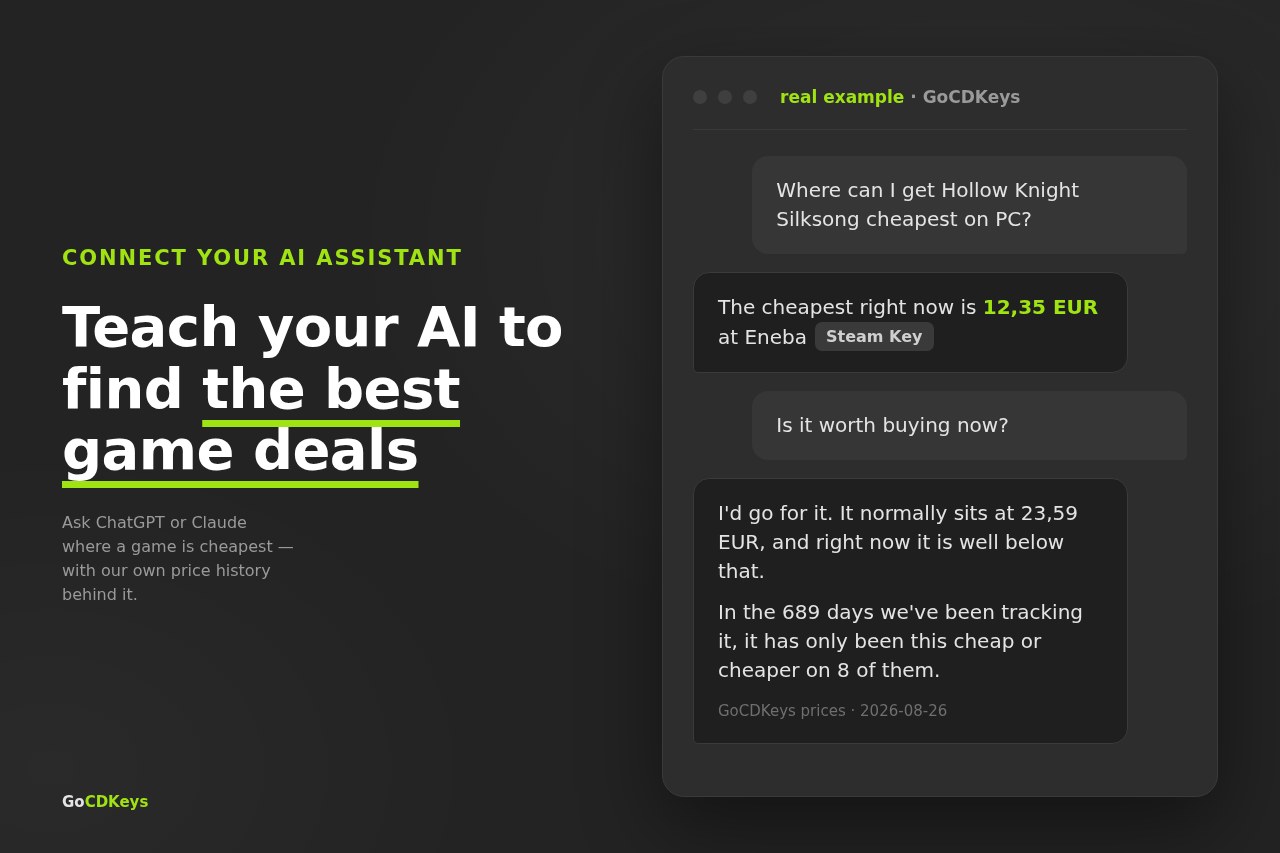 How to teach your AI to find game deals