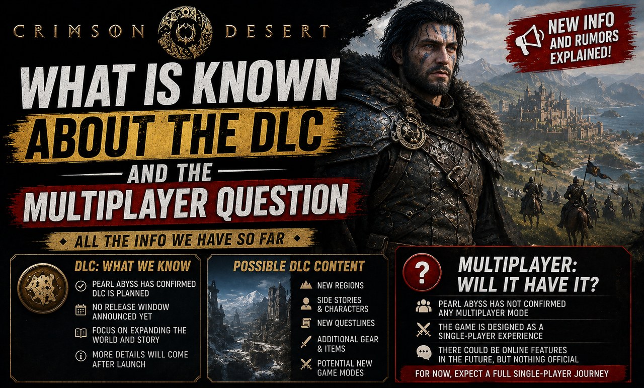 Crimson Desert: what is known about the DLC and the multiplayer question