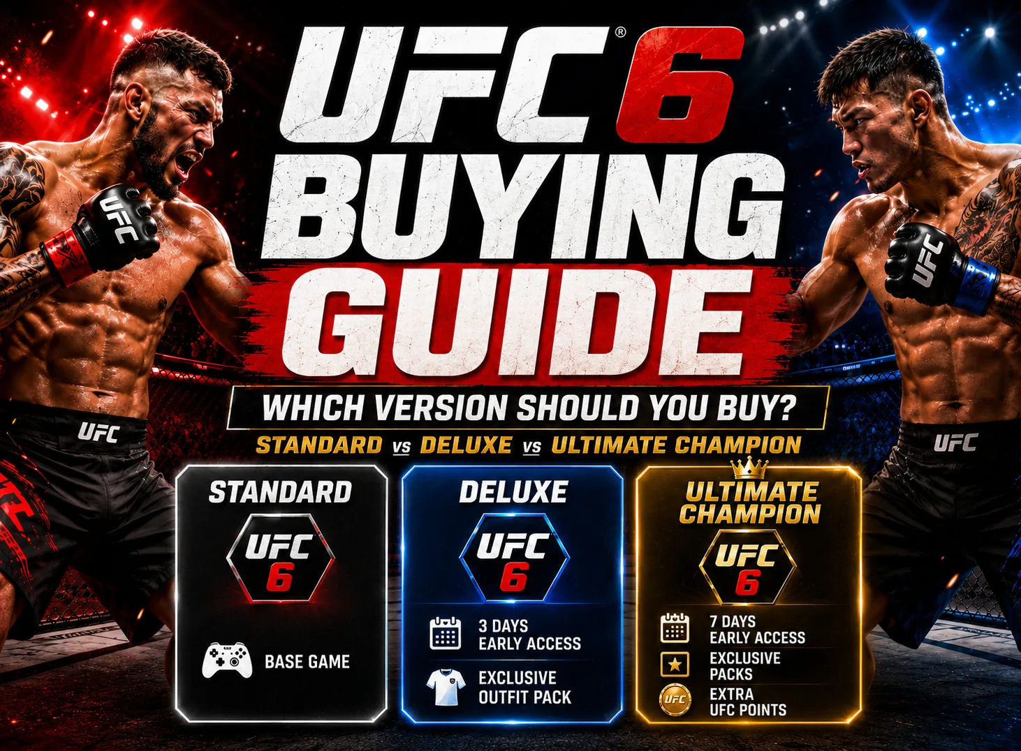 EA Sports UFC 6: Editions, What's New & PS5 vs Xbox Buyer's Guide
