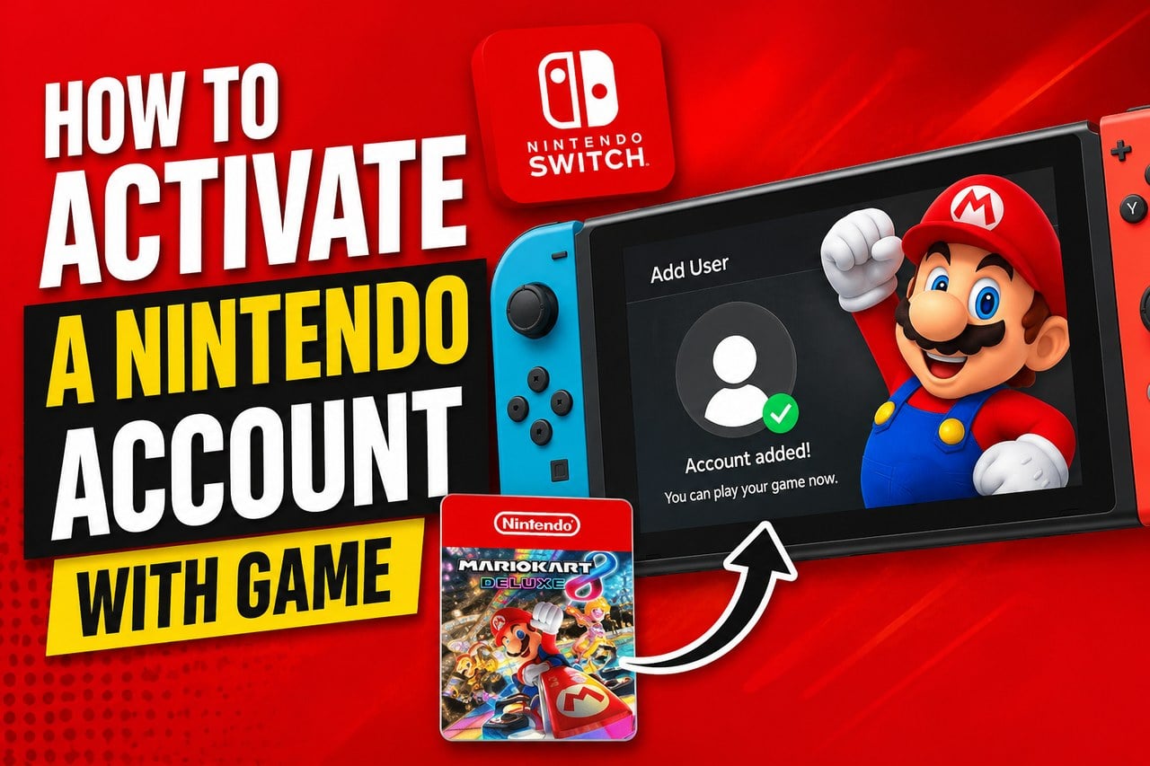 How to Activate a Nintendo Account With Game, Step by Step