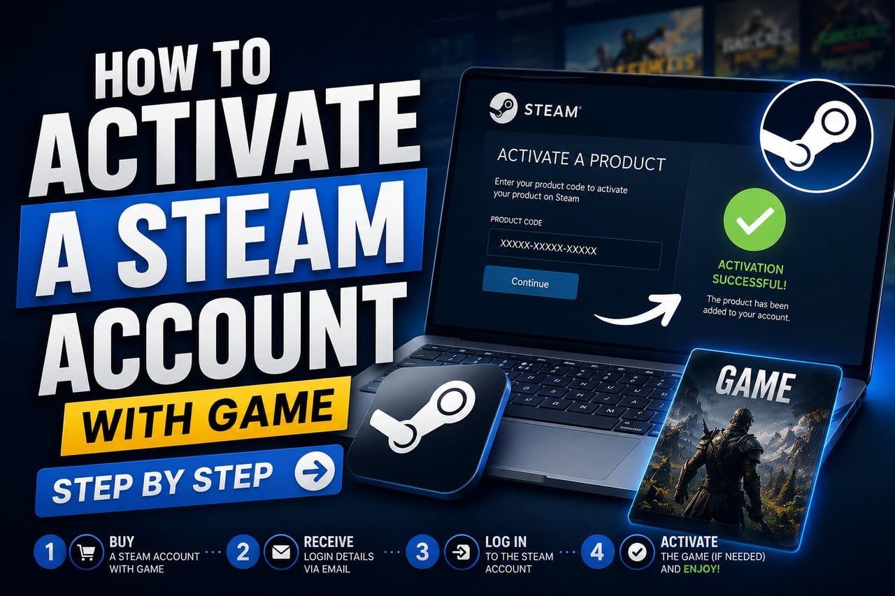 How to Activate a Steam Account With Game, Step by Step