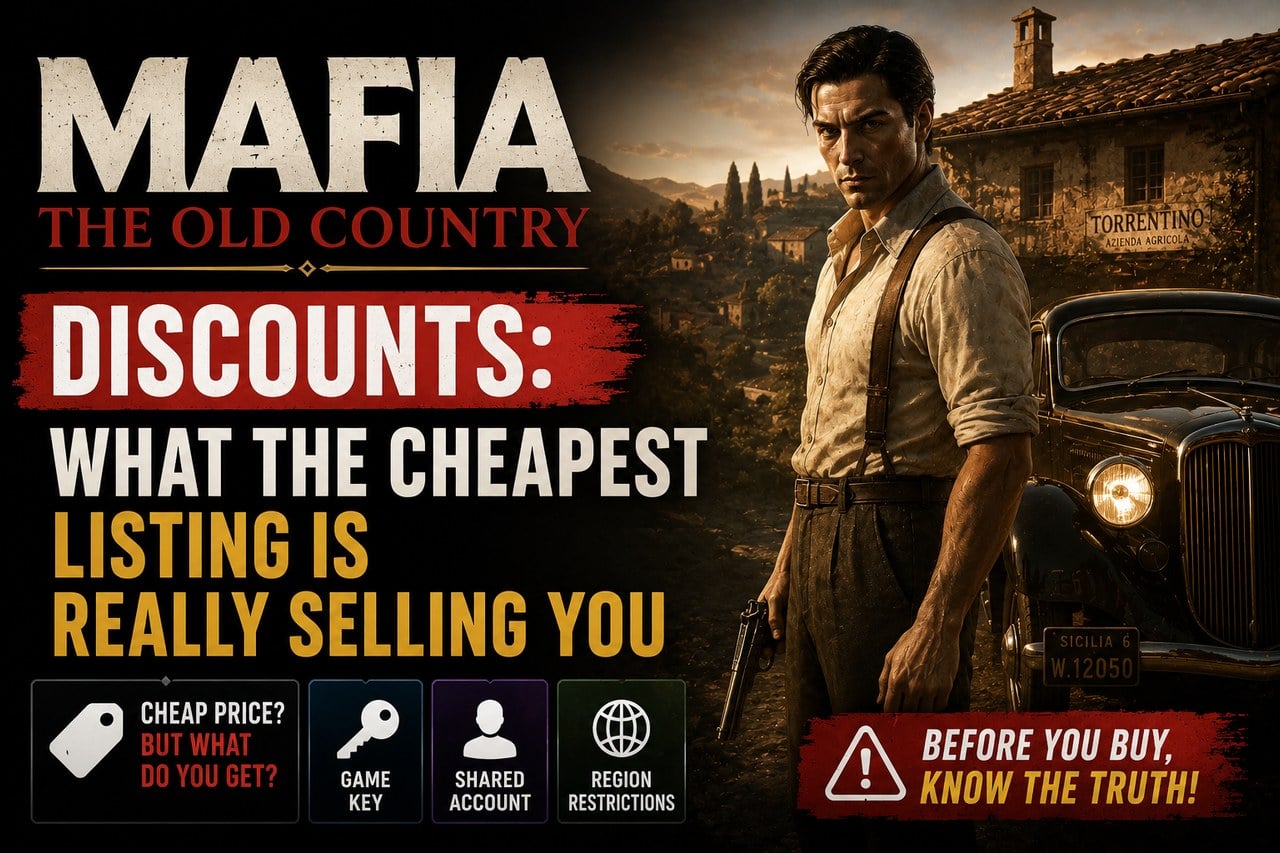 Mafia The Old Country discounts: what the cheapest listing is really selling you