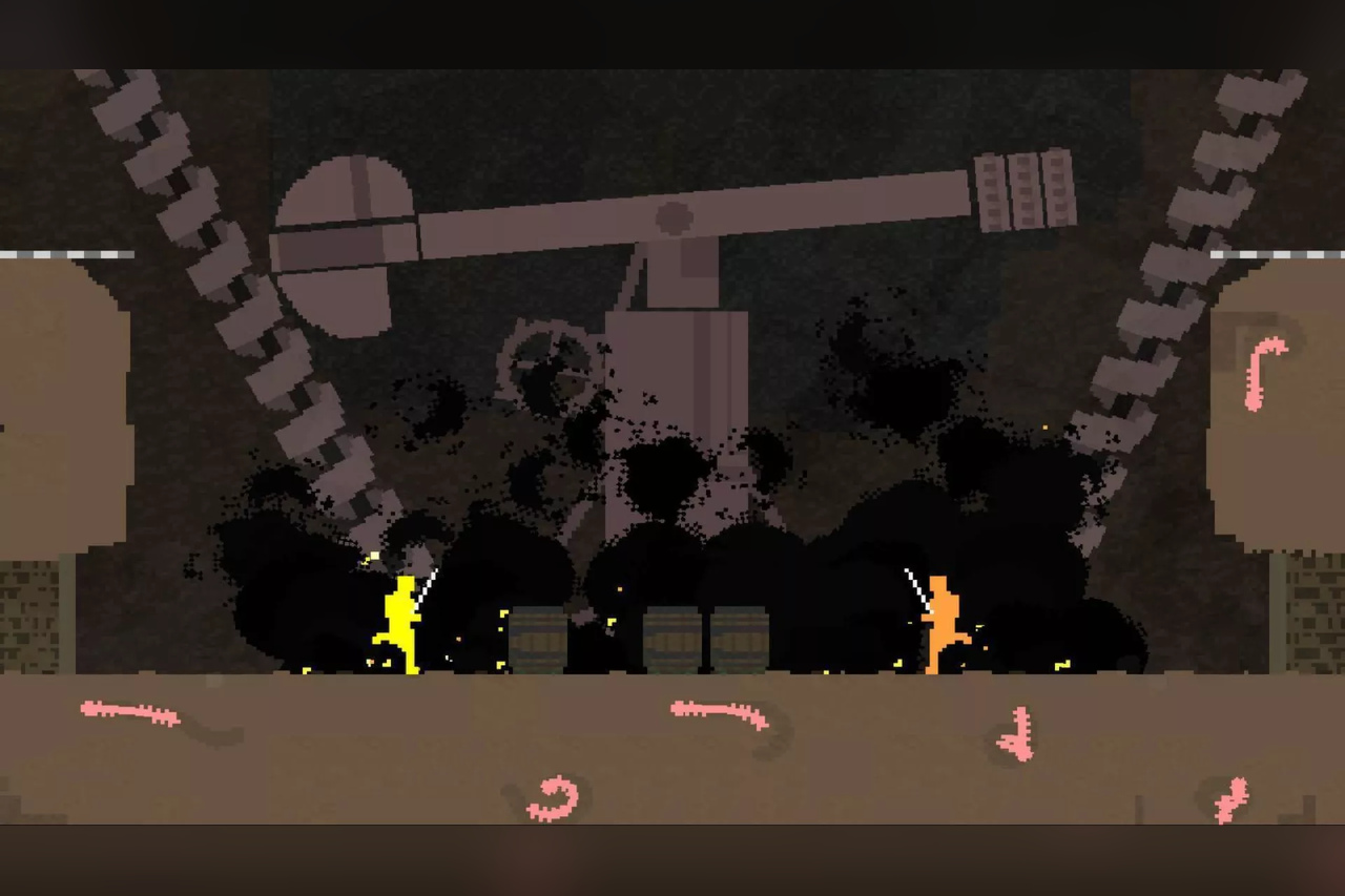 Nidhogg's update adds a minigame for matchmaking waits: the original or Nidhogg 2?