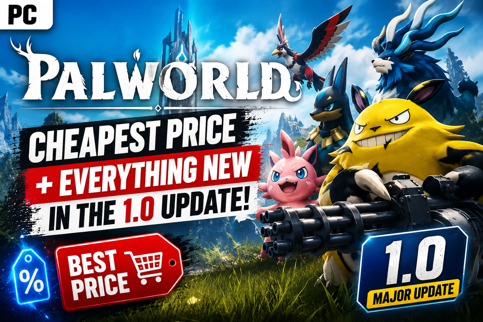 Palworld PC: cheapest price and everything new in the 1.0 update