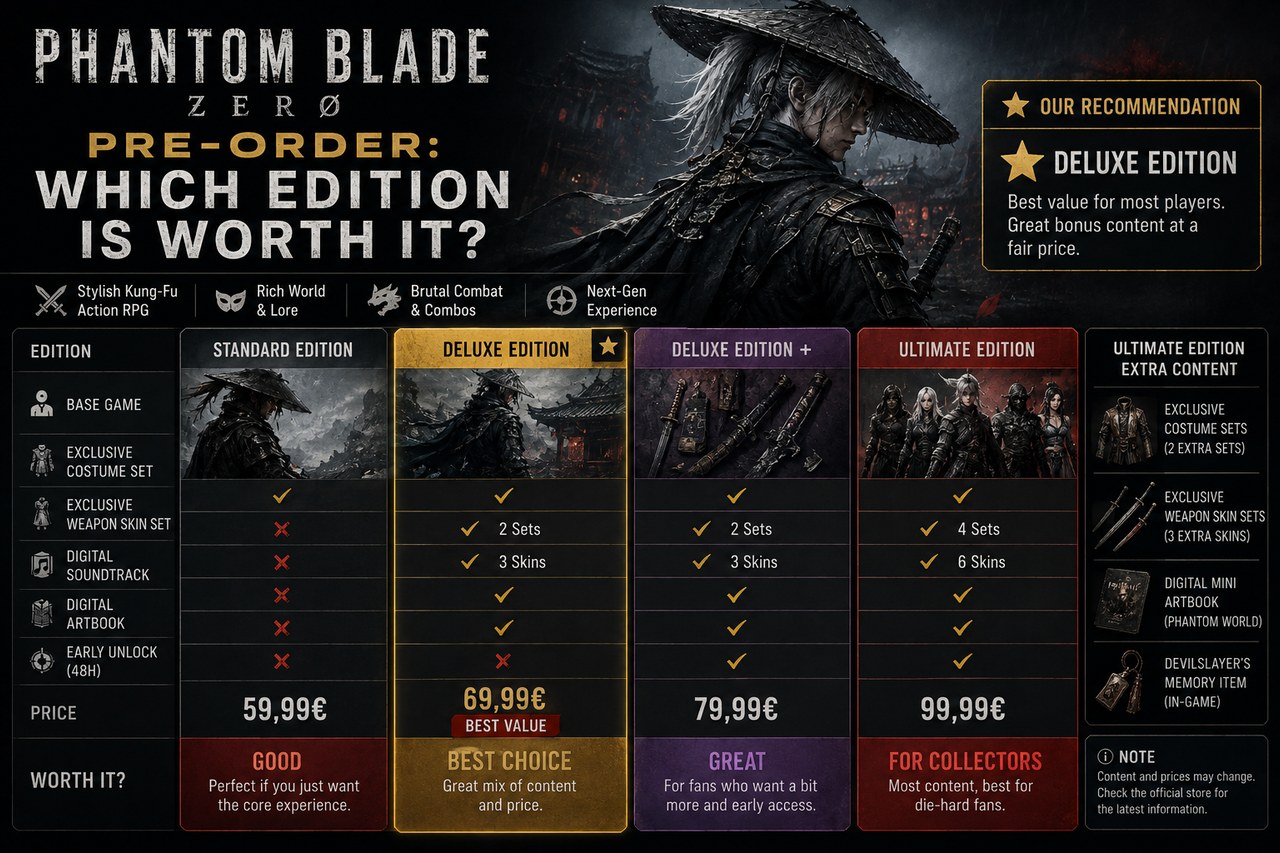 Phantom Blade Zero pre-order: which edition is worth it