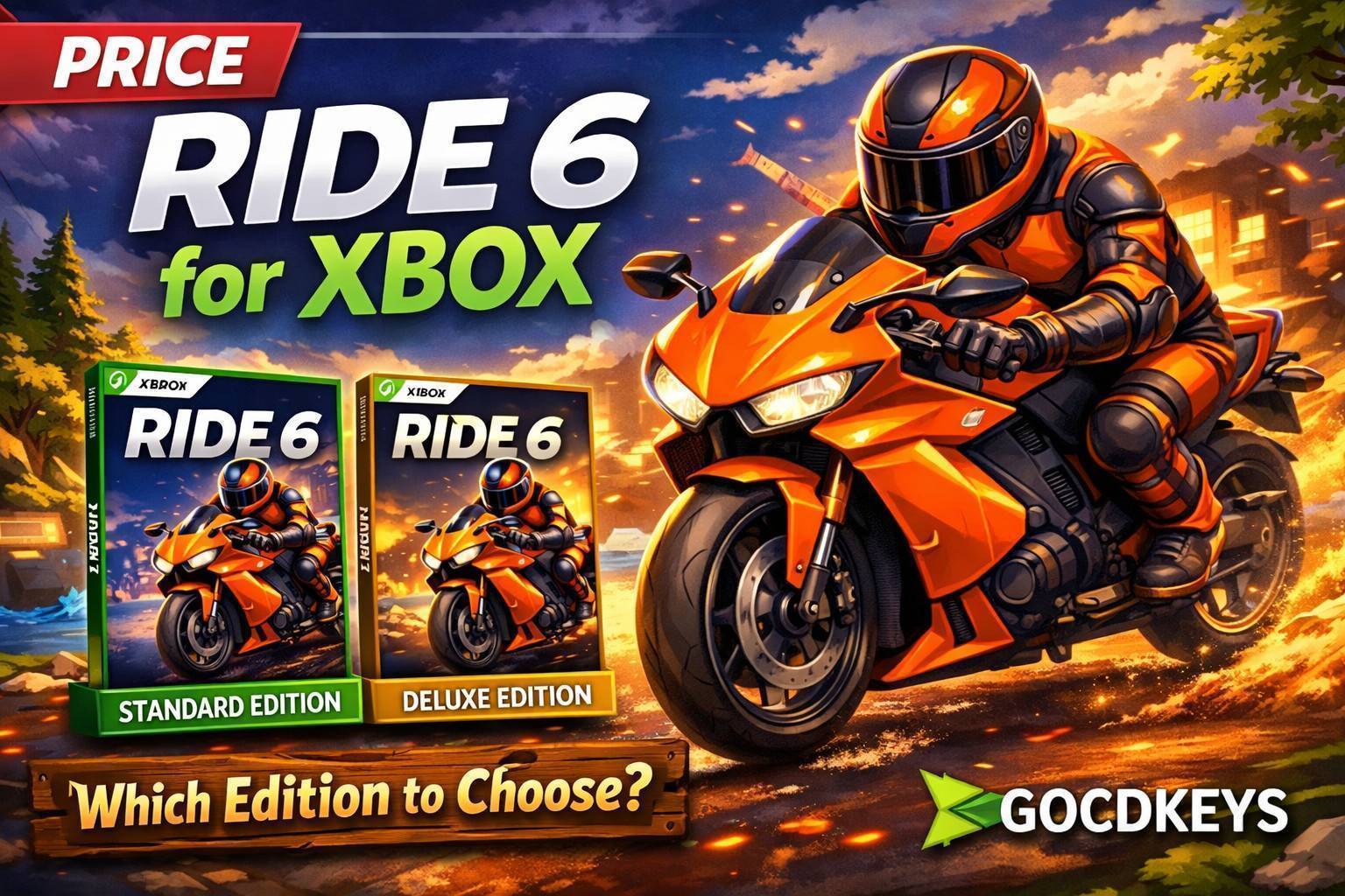 Price of RIDE 6 for Xbox and available editions