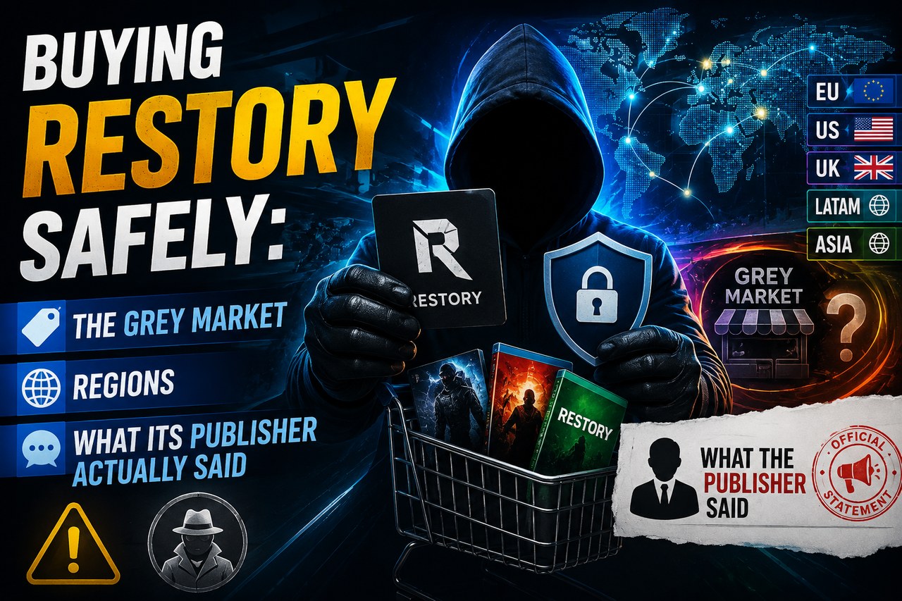 Buying Restory safely: the grey market, regions and what its publisher actually said