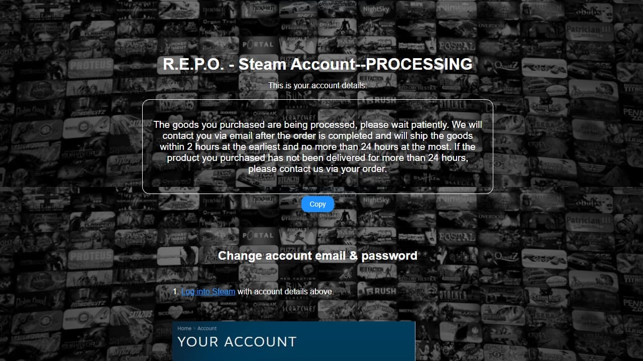 Dingdang processing window while the purchase is delivered