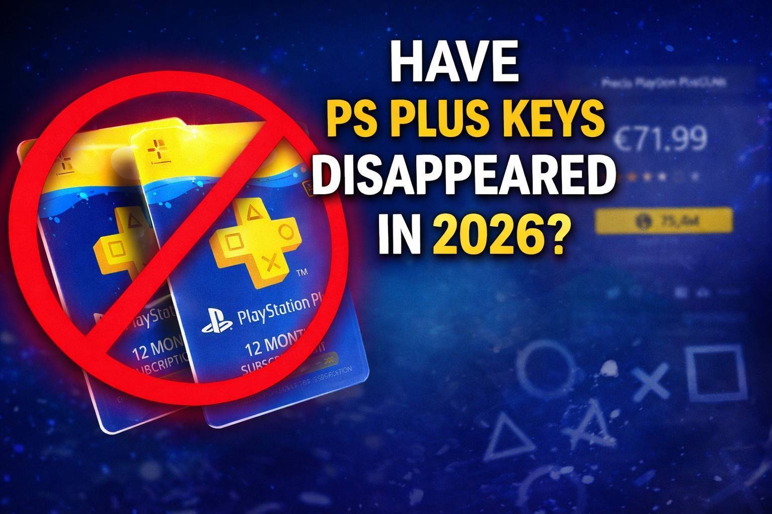 The 12 Month PlayStation Plus Essential cards are sold out
