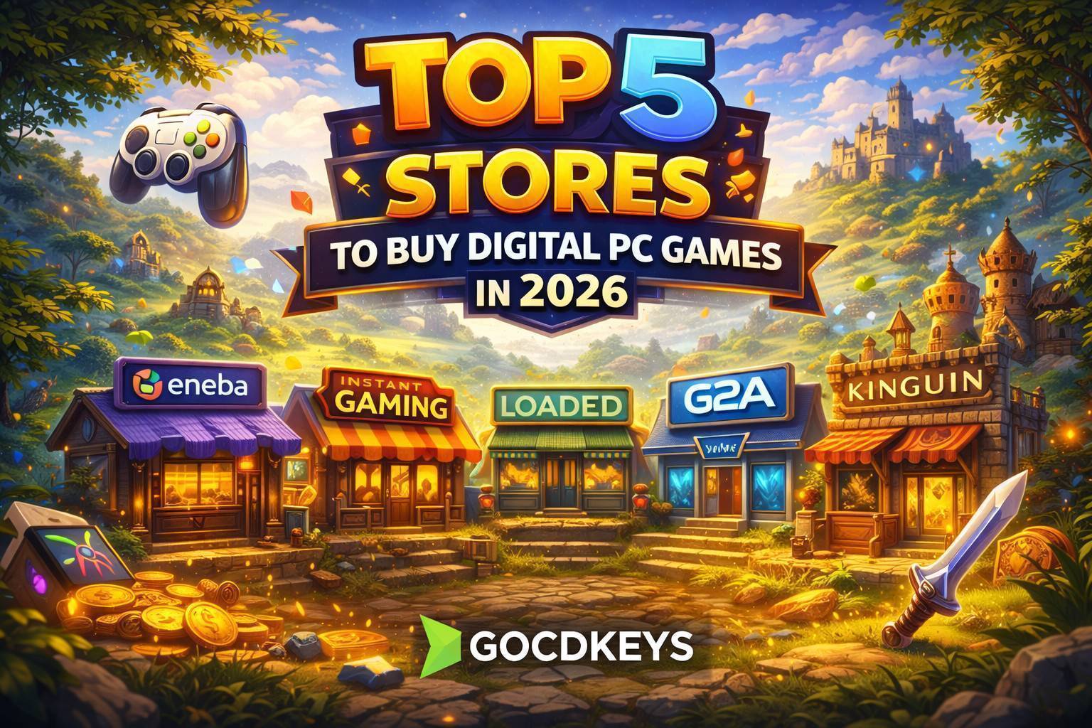 TOP 5 Stores to Buy Cheap Digital PC Games