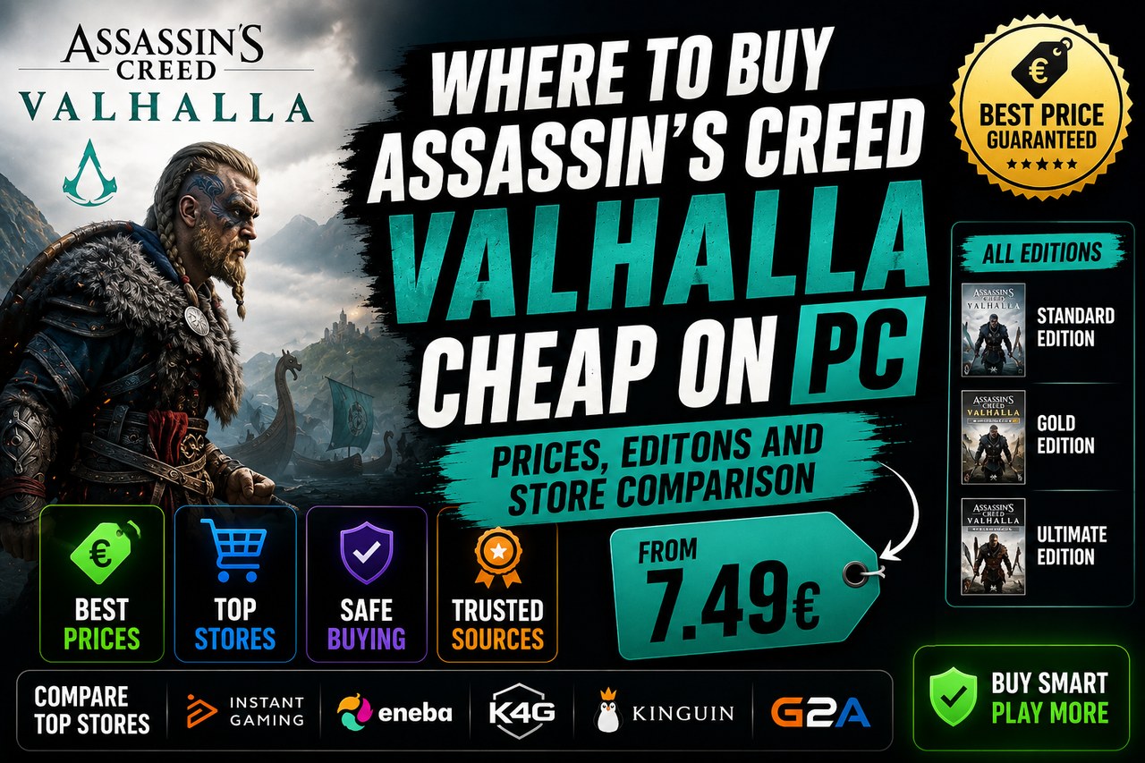 Where to Buy Assassin's Creed Valhalla Cheap on PC: Prices, Editions and Store Comparison