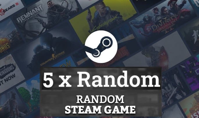 5x Jogos Básicos Random Steam CD Key Pc Steam Código De Resgate