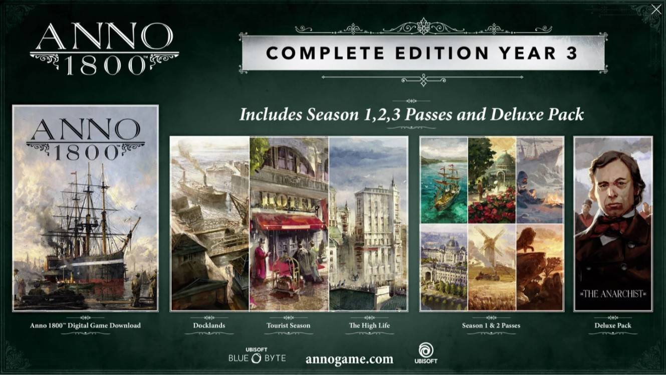 Anno 1800 Pc Key Anno 1800 Complete Edition Year 3 (PC) Key cheap - Price of $20.57 for Uplay
