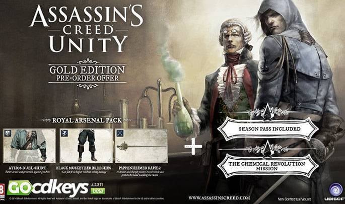 Assassin's Creed Unity - Season Pass FR PS4 CD Key