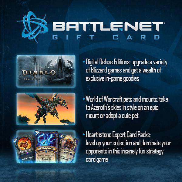 Battle.net Gift Card 20 USD Battle.net Key NORTH AMERICA
