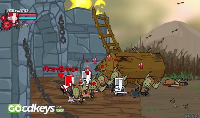 Castle crashers как играть вдвоем на одном компьютере на клавиатуре