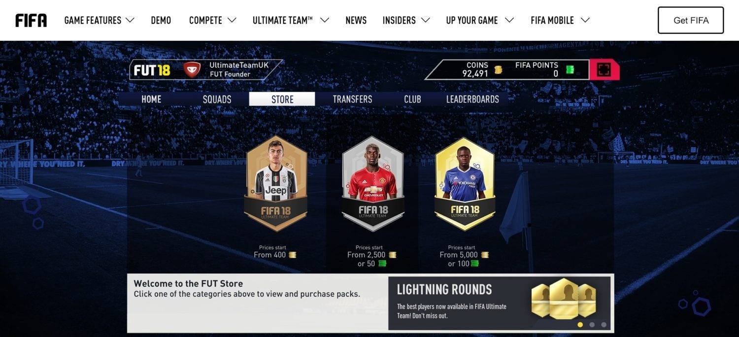 Buy FIFA 18 - 2200 FUT POINTS Origin PC Key 