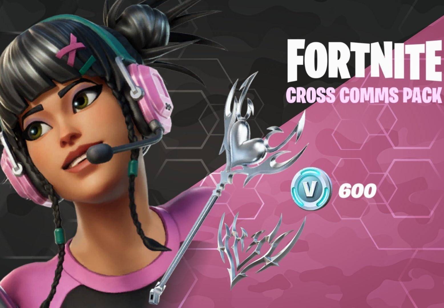 Buy Fortnite - Cross Comms Pack + 600 V-Bucks Xbox key! Cheap