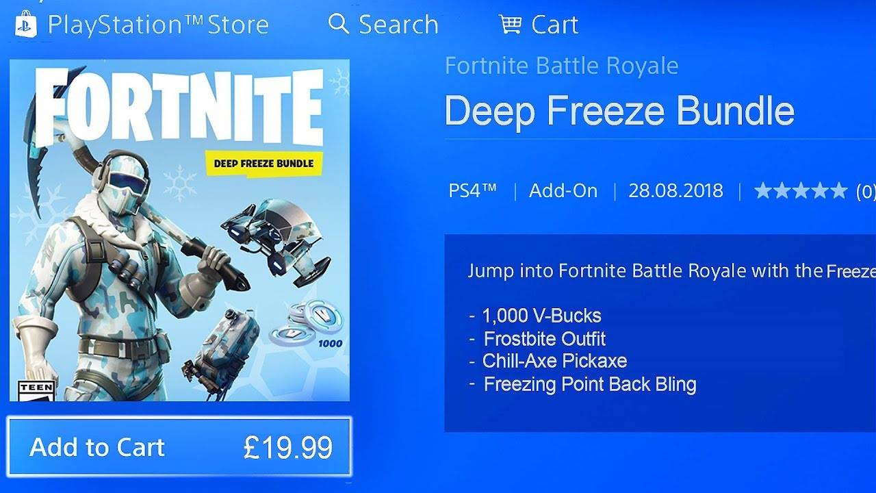 Hjemland Produktiv ar Fortnite Deep Freeze Bundle (SWITCH) cheap - Price of $23.75