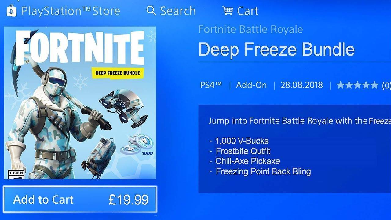 fortnite ps4 deep freeze bundle