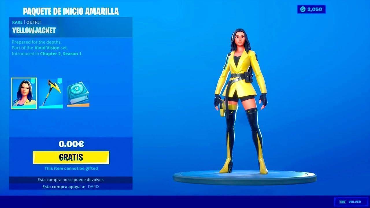 Yellow Jacket Fortnite Code!