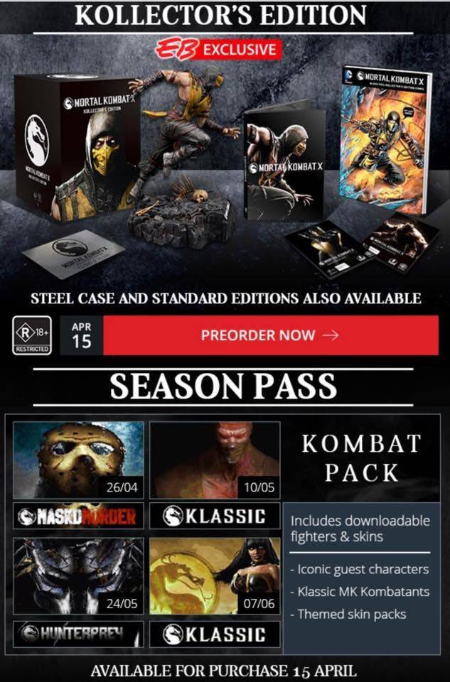 Mortal Kombat Season Pass XBOX 360 [Digital Code]
