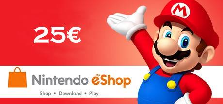 Nintendo eShop Card 25 EURO - Price (PC) of cheap Key
