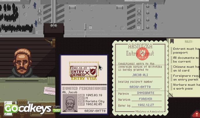 Papers, Please Steam CD Key