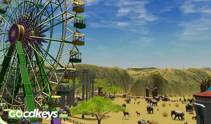 RCT3 Platinum combines the excitement and roller coaster, theme